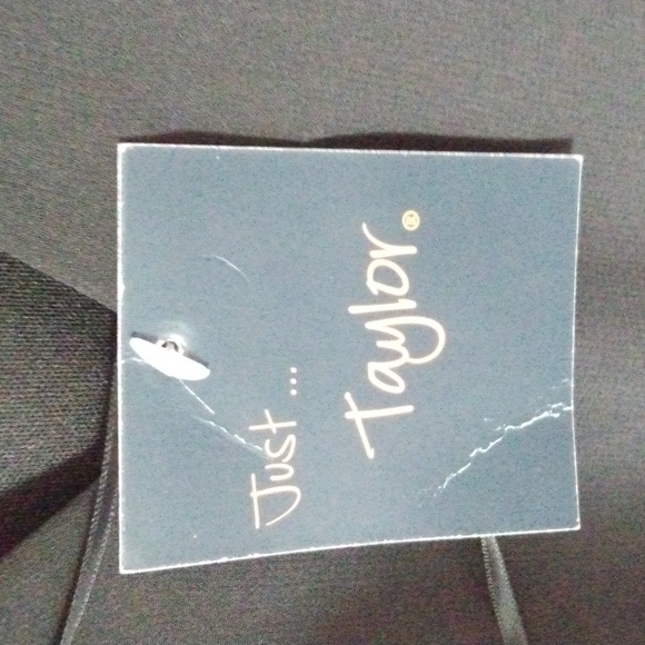 Just...Taylor Long Black Dress Size 12 Nwt - Picture 8 of 8